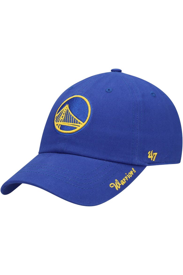 Women's '47 Royal Golden State Warriors Miata Clean Up Logo Adjustable Hat, Main, color, Royal