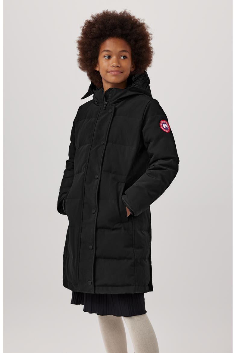Kids' Juniper 625-Fill Power Down Water Repellent Parka, Alternate, color, BLACK - NOIR