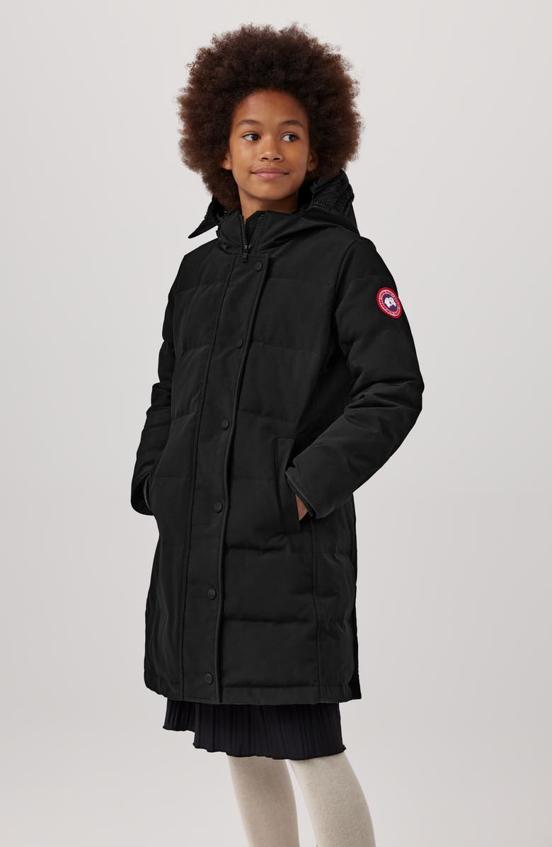 Canada Goose Kids' Juniper 625-Fill Power Down Water Repellent Parka, Alternate, color, Black - Noir