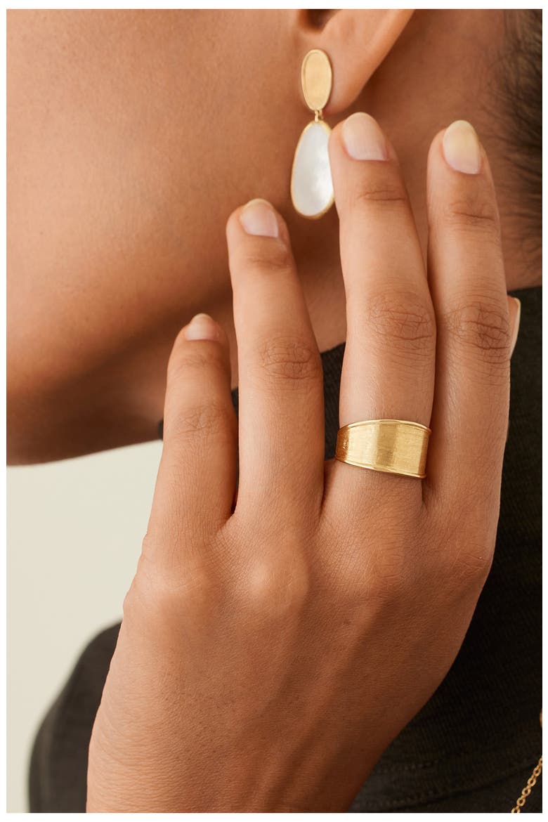 Lunaria 18K Yellow Gold Narrow Ring, Alternate, color, YELLOW GOLD