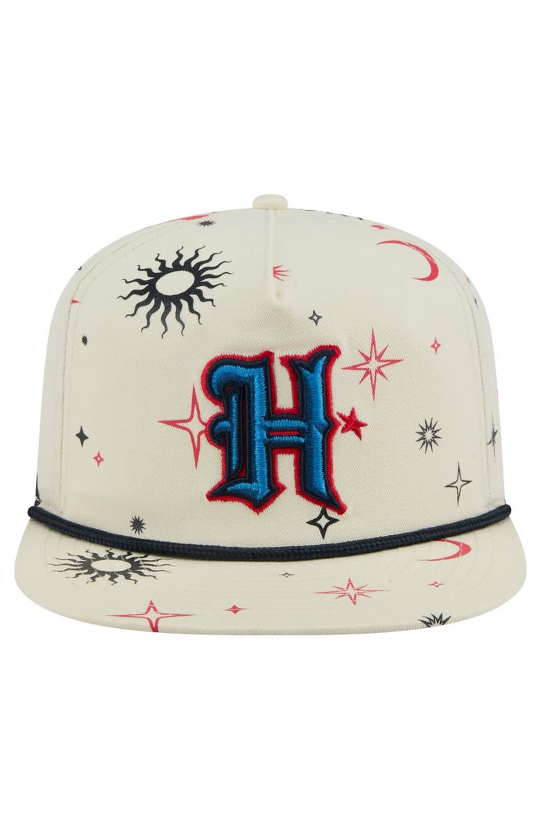 New Era Men's New Era Cream Houston Texans Celestial Golfer Adjustable Hat, Alternate, color, 