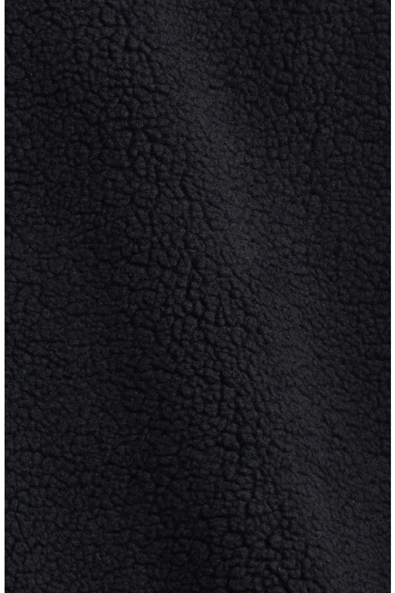 Bones Patch High Pile Fleece Full Zip Hoodie, Alternate, color, BLACK