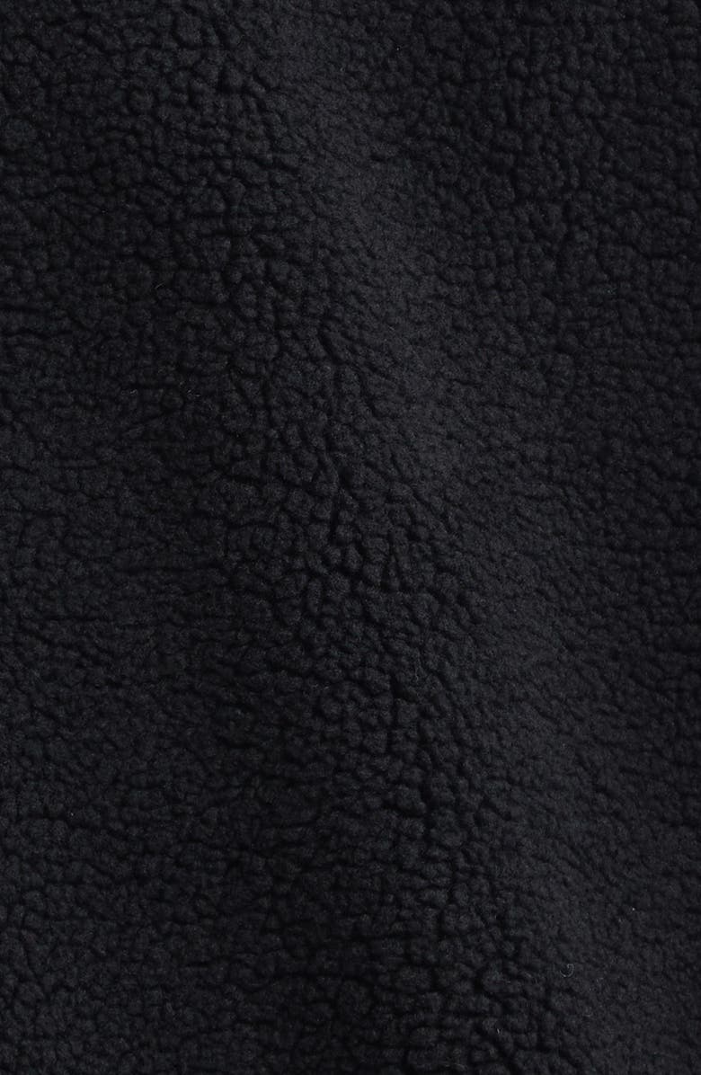 AMIRI Bones Patch High Pile Fleece Full Zip Hoodie, Alternate, color, Black