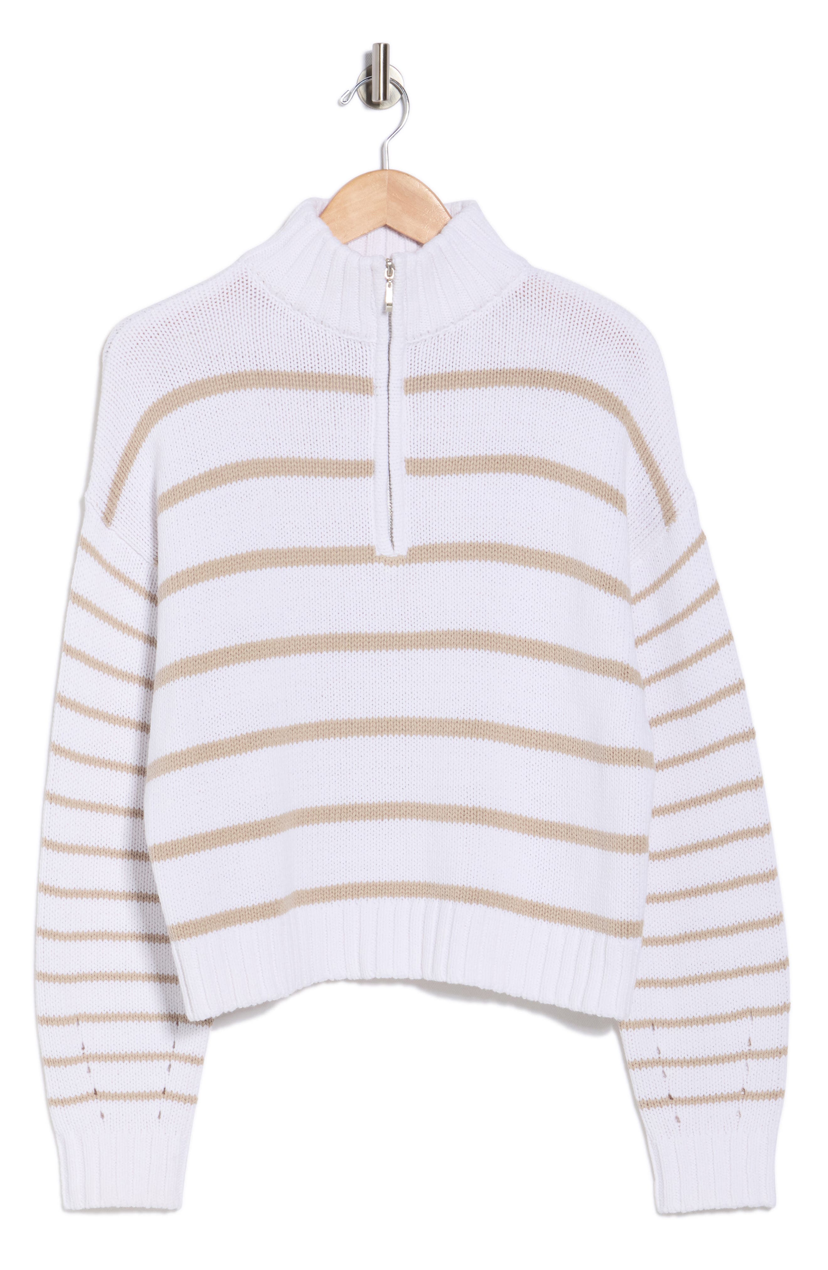 Splendid Cotton Blend Quarter Zip Sweater