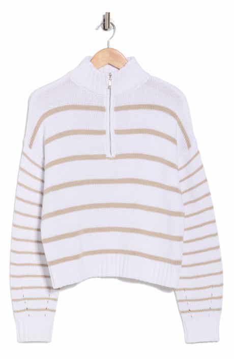Splendid Cotton Blend Quarter Zip Sweater