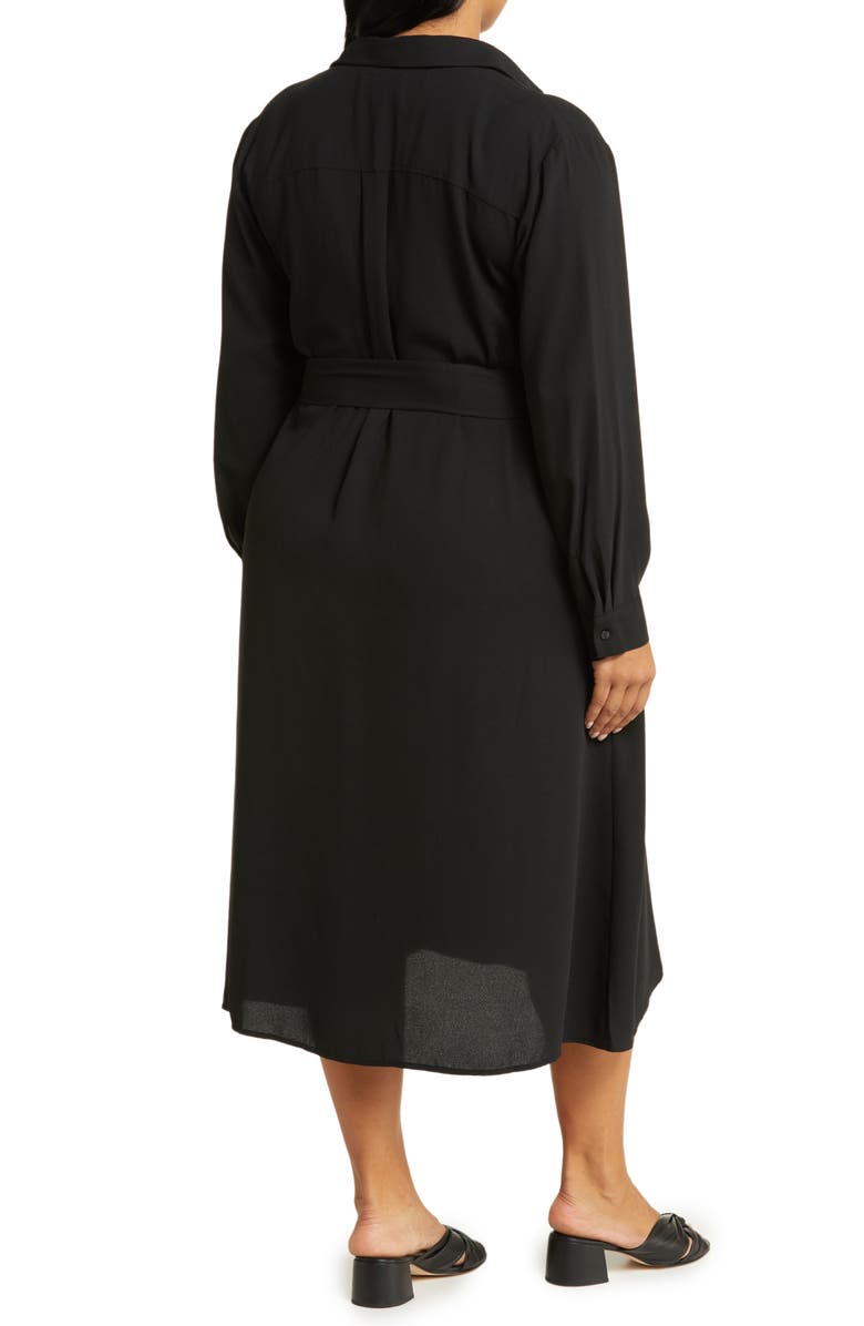 NORDSTROM RACK Long Sleeve Fit & Flare Shirtdress, Alternate, color, 