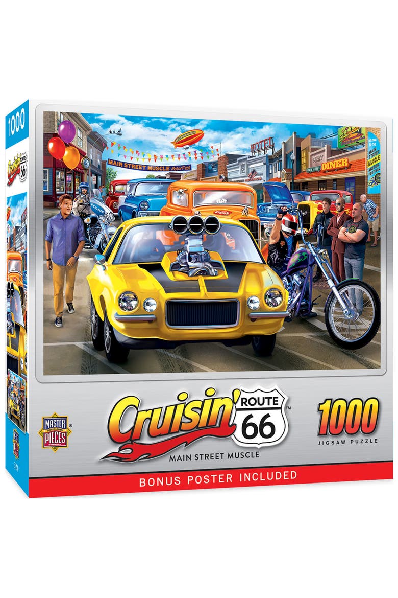 Main Street Muscle 1000 Piece Puzzle, Main, color, Multicolor