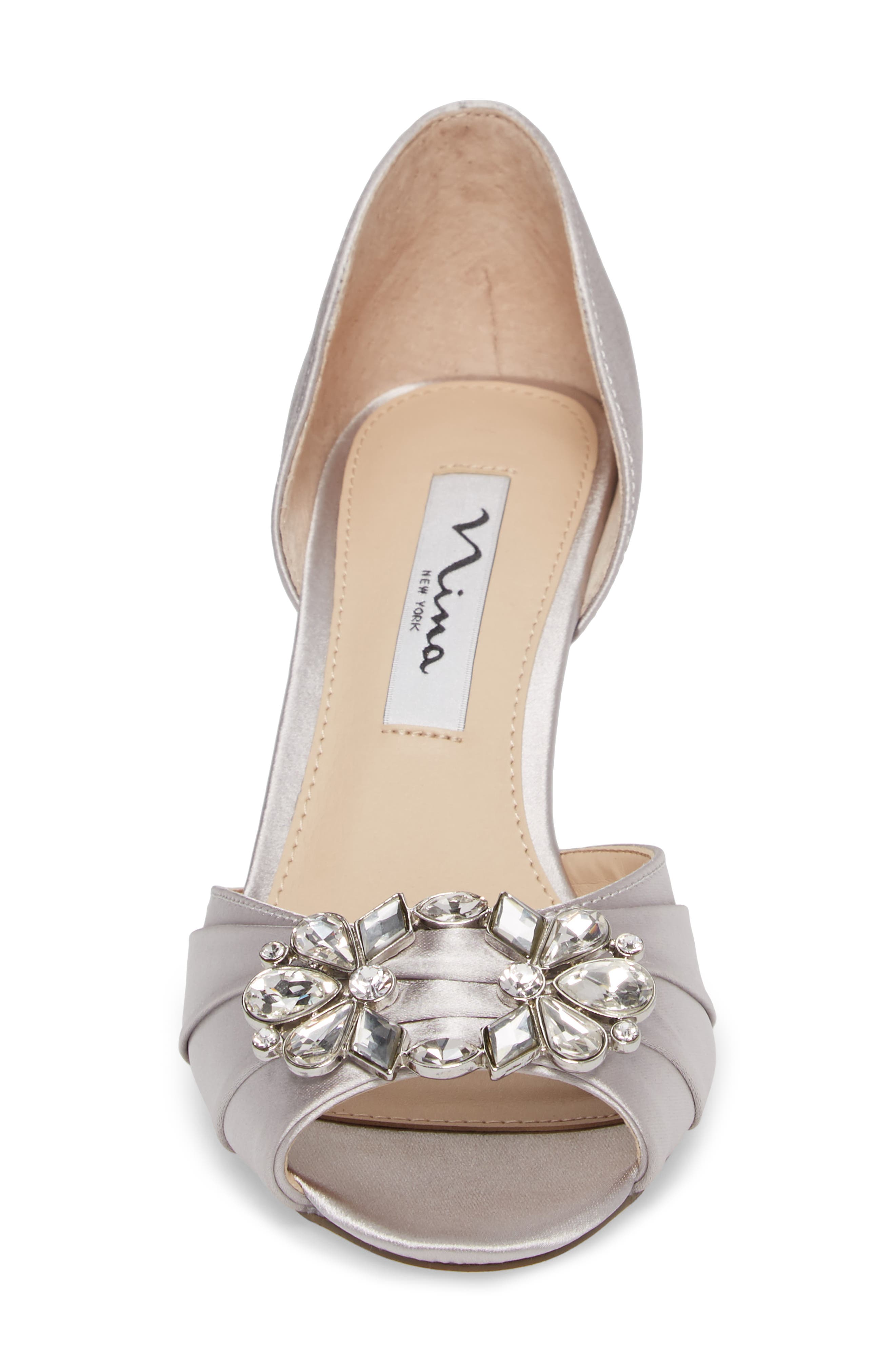 Nina Charisa Open Toe Pump, Alternate, color, 