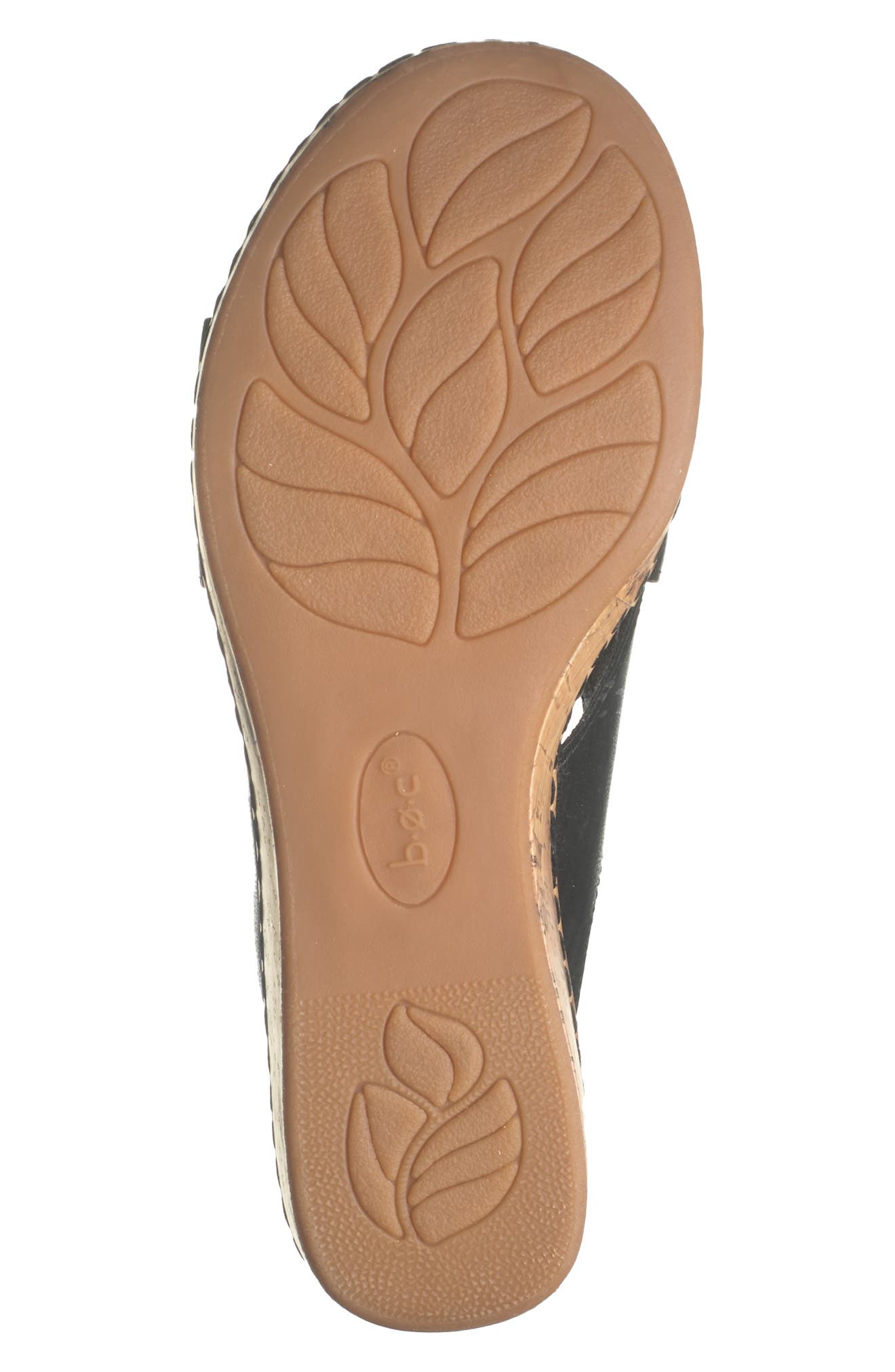 B O C Summer Crisscross Wedge Sandal, Alternate, color, Black