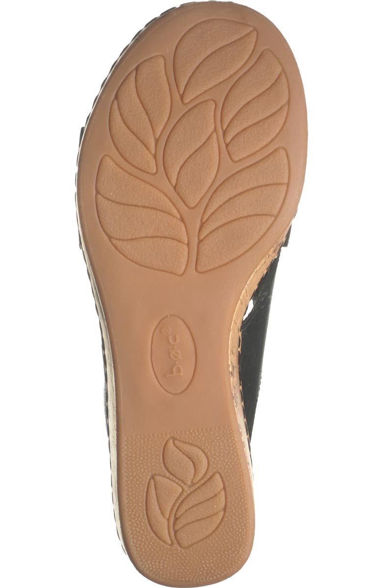 B O C Summer Crisscross Wedge Sandal, Alternate, color, Black