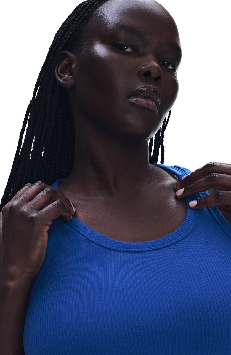 On x Zendaya All Day Rib Tank, Alternate, color, Indigo