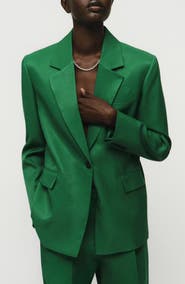 MANGO Otero One-Button Blazer