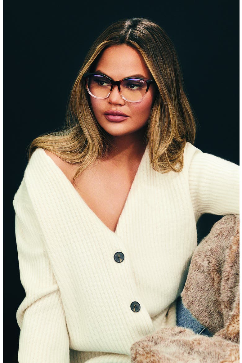 All Nighter 50mm Blue Light Filtering Glasses, Alternate, color, CLEAR TORTOISE/ BLUE LIGHT