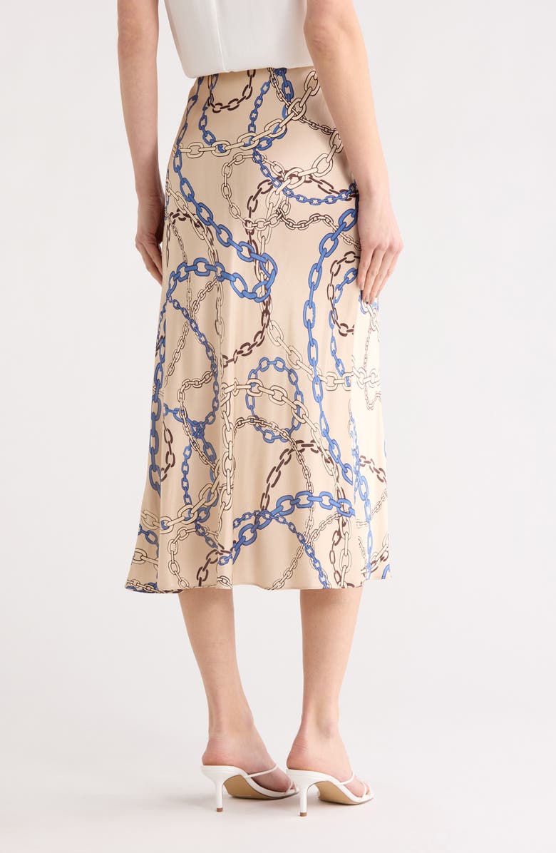Rails Anya Print Satin Midi Skirt, Alternate, color, Chain Links