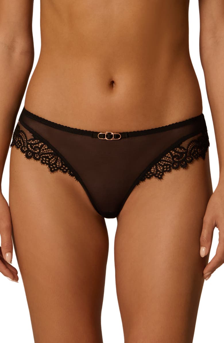 Simone Perele Idole Bikini Briefs, Main, color, Black