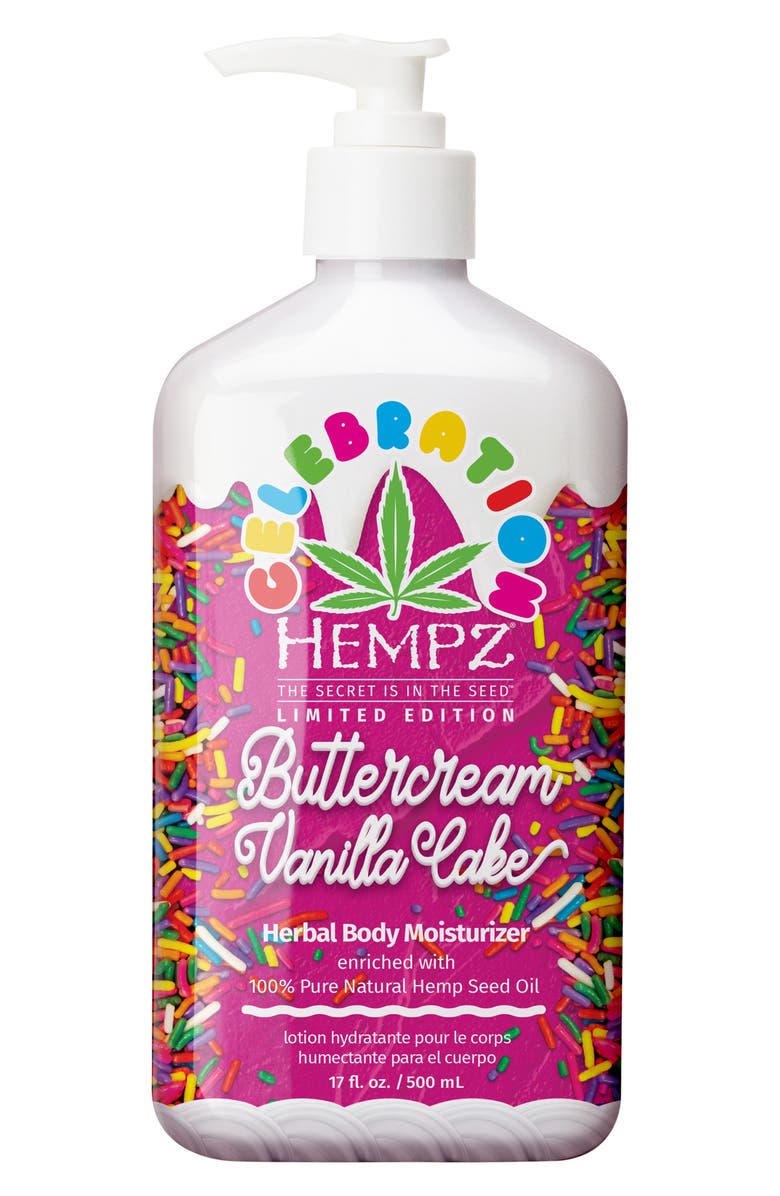 HEMPZ Buttercream Vanilla Cake Moisturizer, Main, color,
