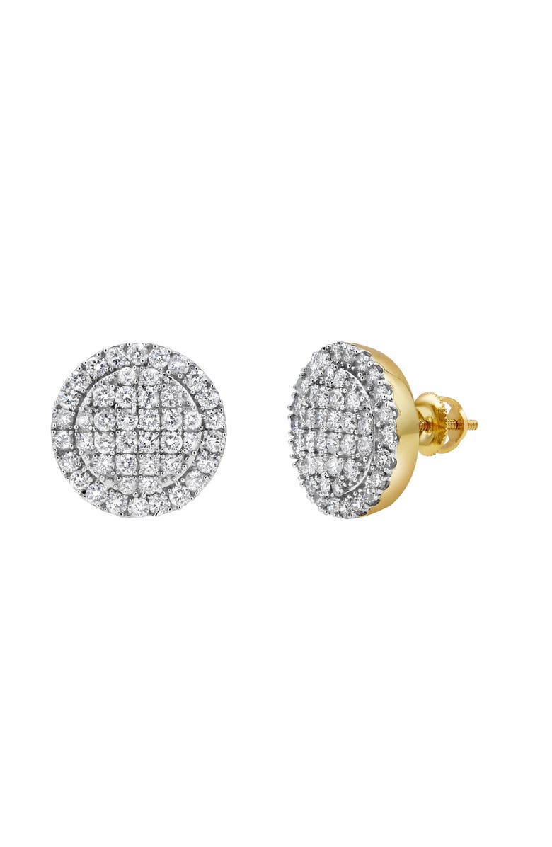 LuvMyJewelry Dulce Bling 14K Yellow Gold Diamond Stud Earrings - 1.14ct., Main, color, 14K Yellow Gold