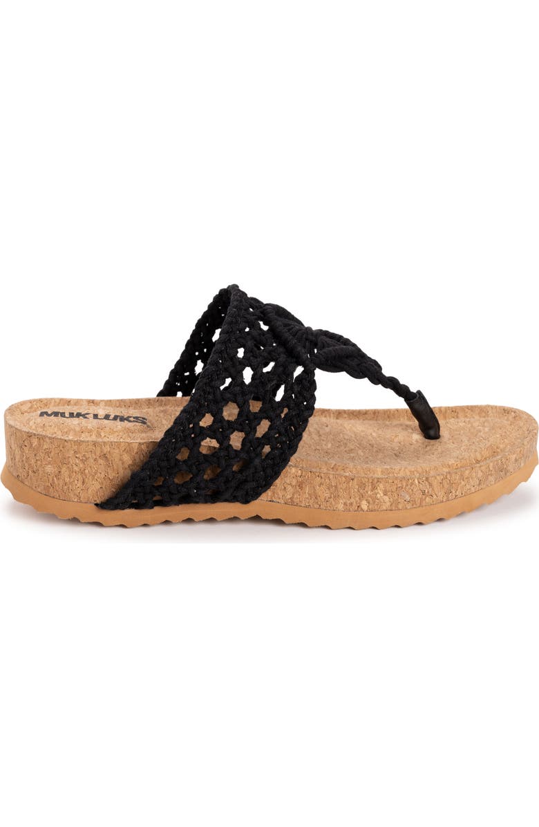 MUK LUKS Pippen Platform Slide Sandal, Alternate, color,