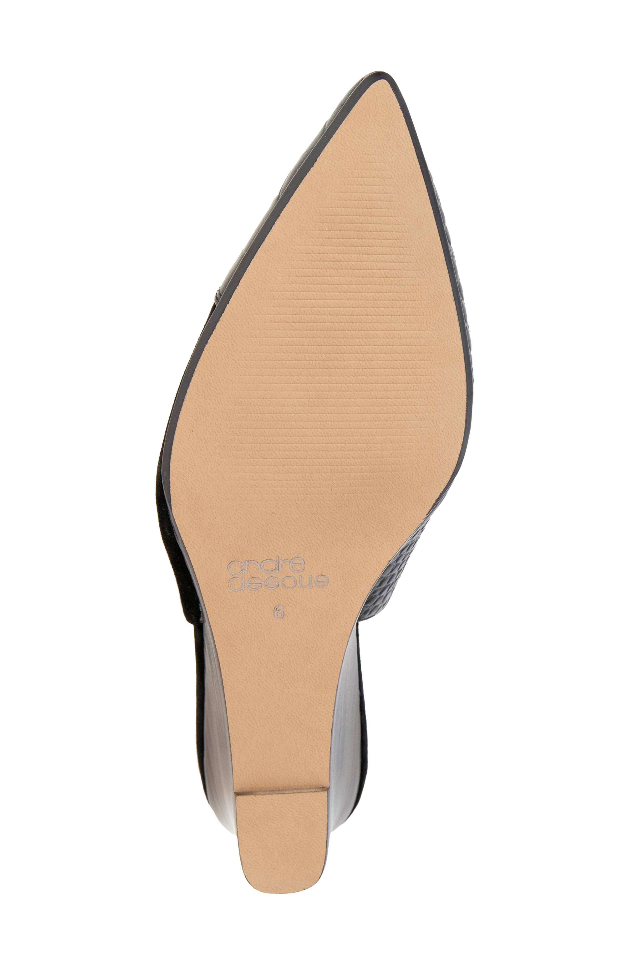 André Assous Laina Slingback Wedge Pump, Alternate, color, Black