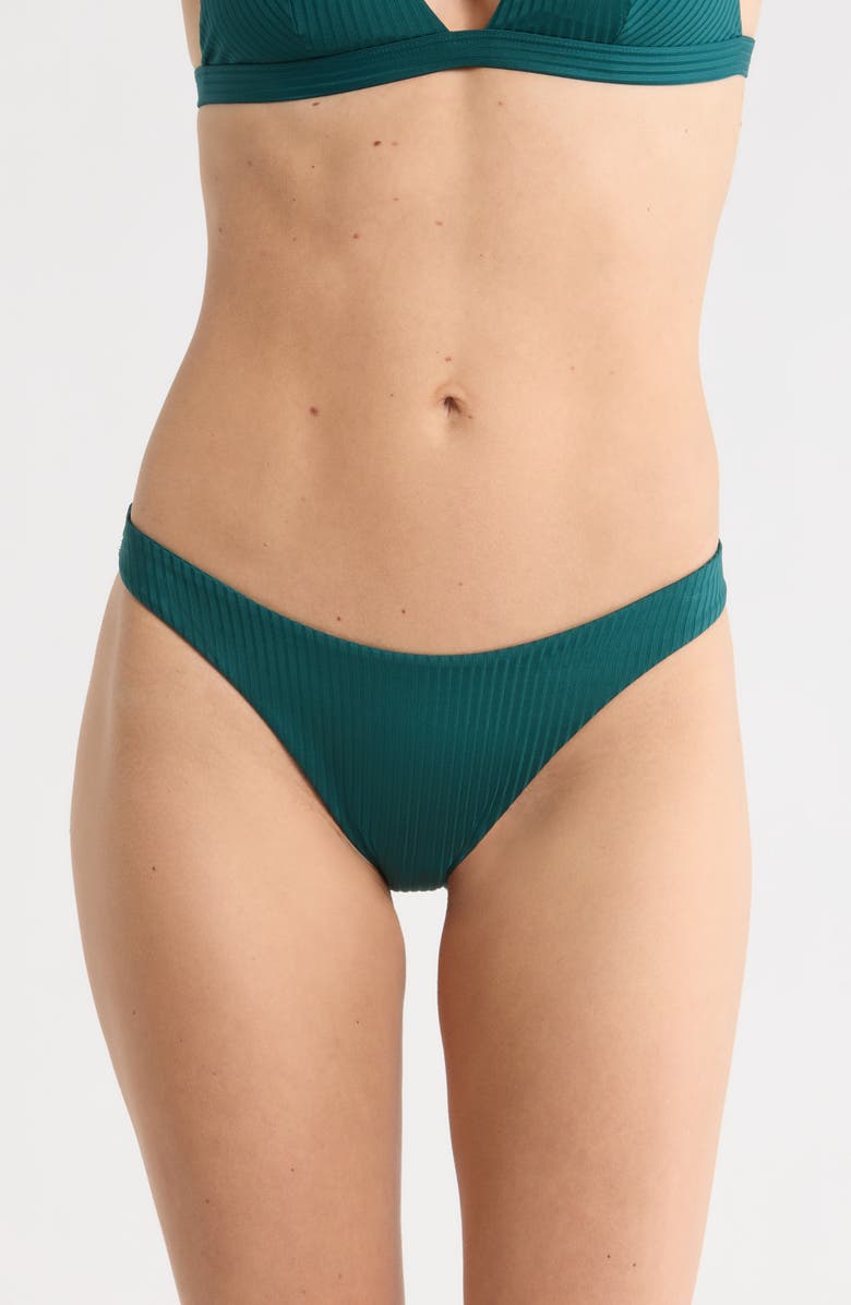 Vitamin A<sup>®</sup> California High Leg Bikini Bottoms, Main, color, Emerald