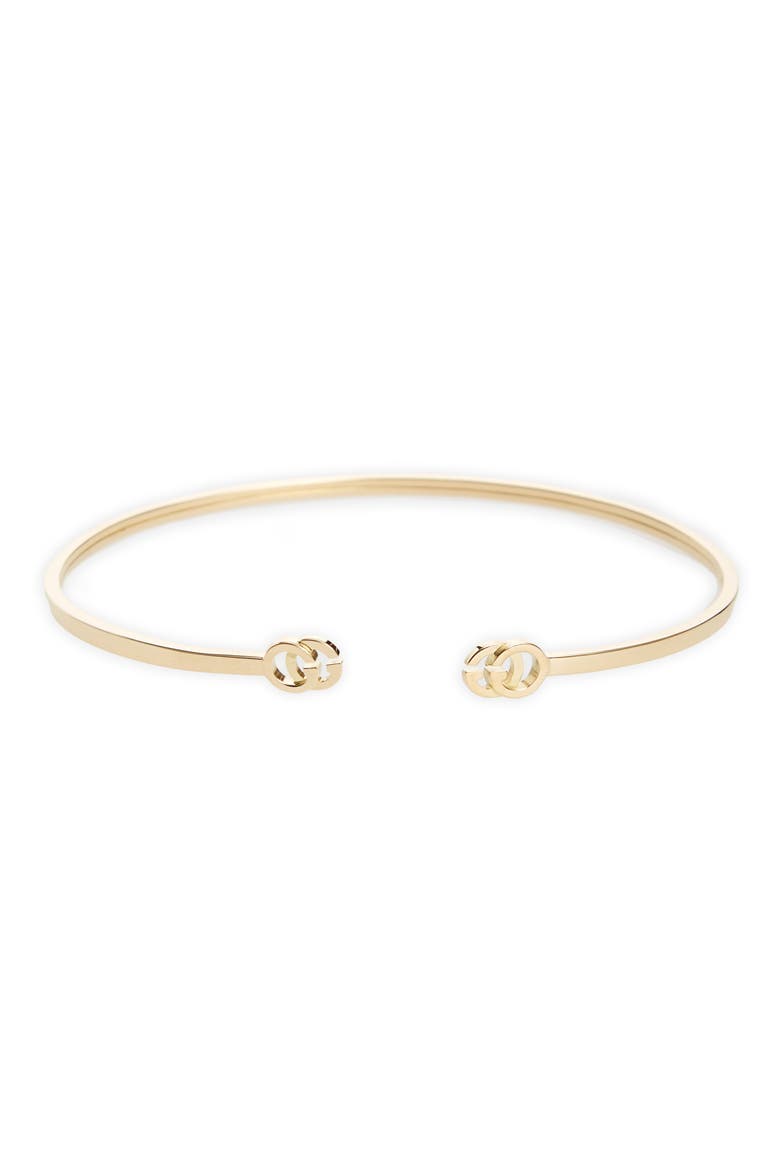 Double-G Cuff, Main, color, YELLOW GOLD