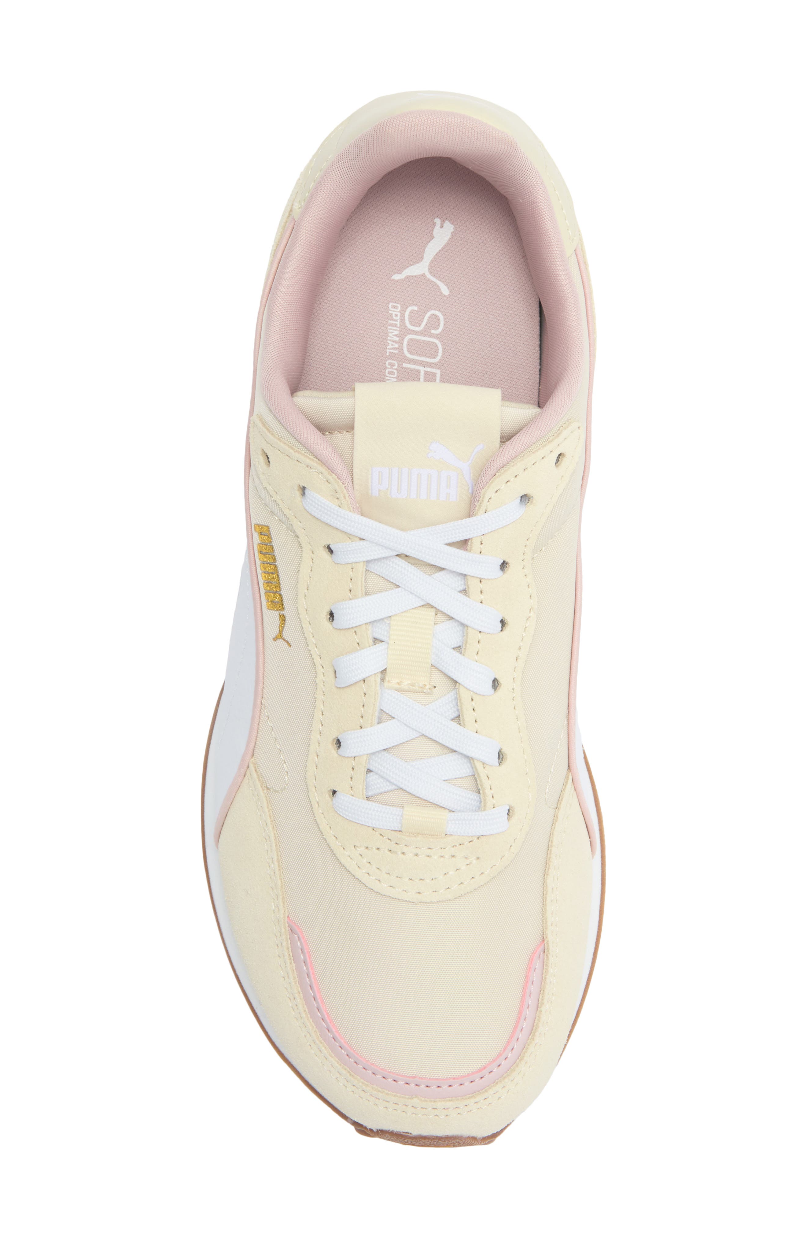 St. Miler Sneaker, Alternate, color, FROSTED IVORY/ PUMA WHITE/ GUM