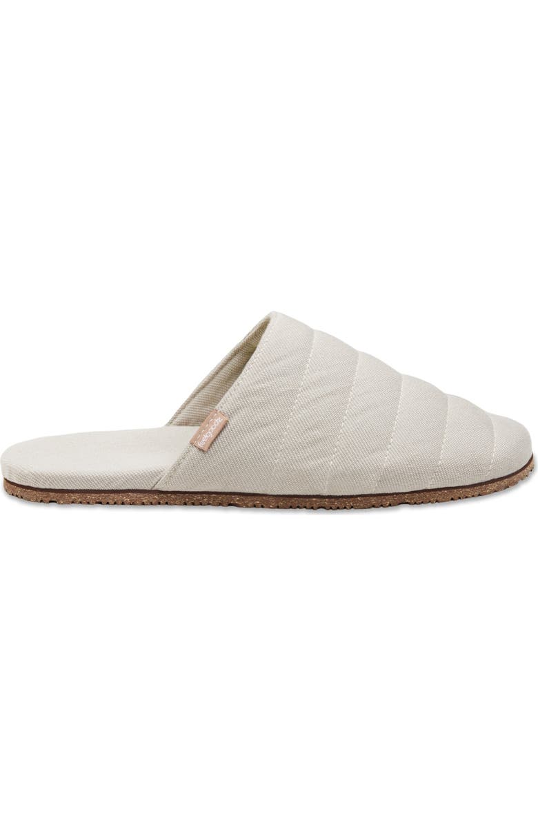 Feelgoodz Men's Mule Slipper Artisan Quilted Indoor / Outdoor House Shoes, Alternate, color, Greylock