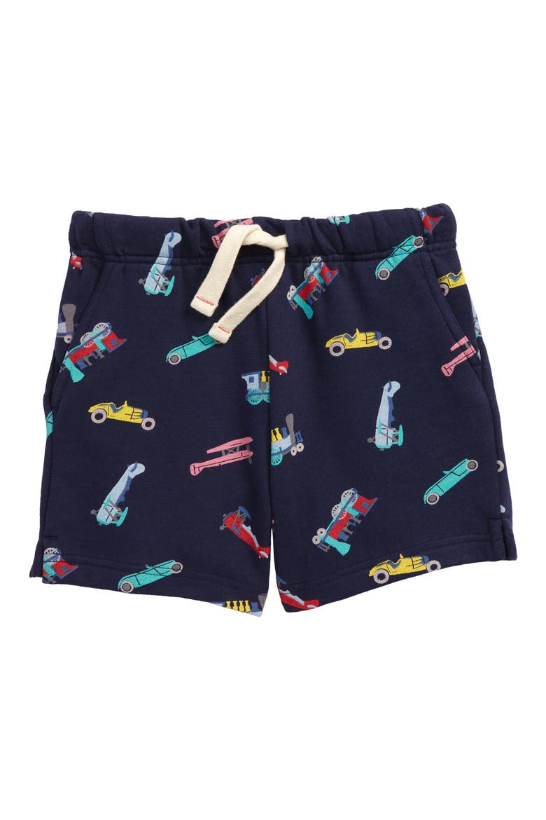 x Smithsonian Kids' Easy Print Shorts, Main, color, NAVY PEACOAT TRANSPORTATION