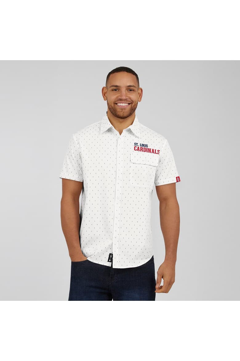 Men's Darius Rucker Collection by Fanatics  Cream St. Louis Cardinals Printed Button-Down Shirt, Alternate, color, Cream