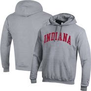 Champion Men's Champion  Heather Gray Indiana Hoosiers Basic Arch Fleece Pullover Hoodie
