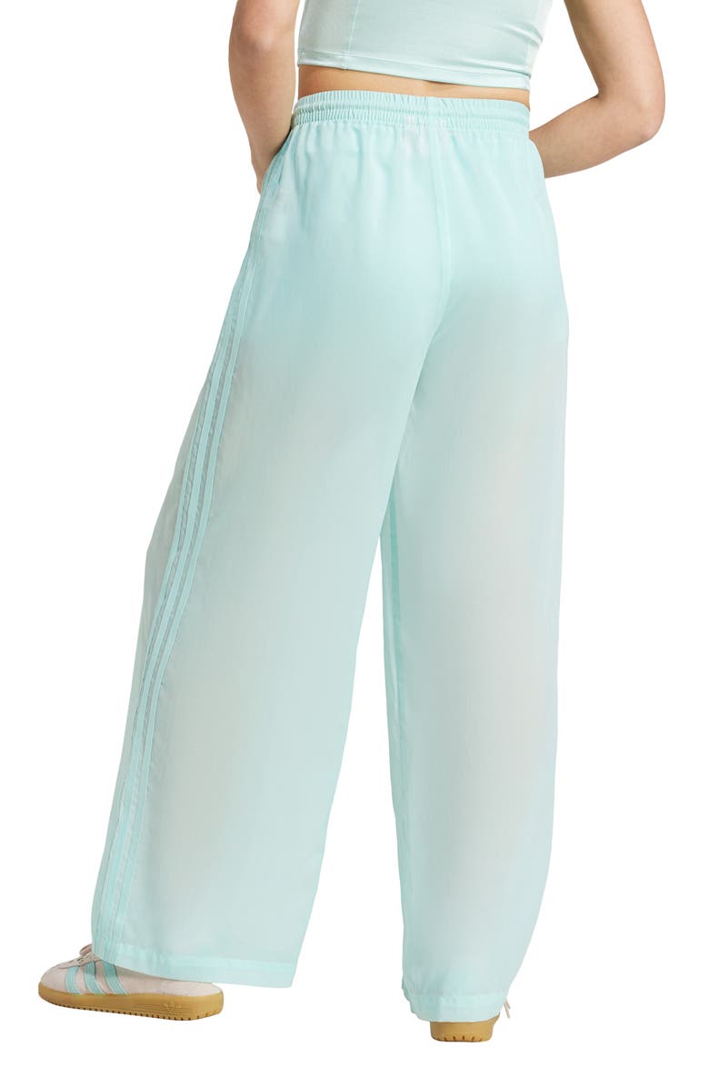 adidas Originals 3-Stripes Sheer Wide Leg Track Pants, Alternate, color, Semi Flash Aqua