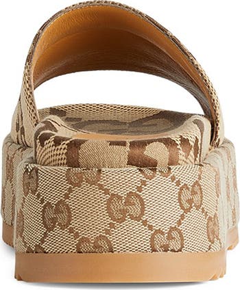 Angelina GG Logo Platform Slide Sandal
