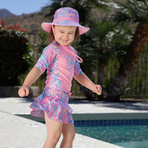 Uv Skinz Sunny Swim Skirt In Pink