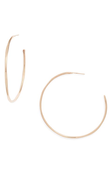 Large Loom Hoop Earrings