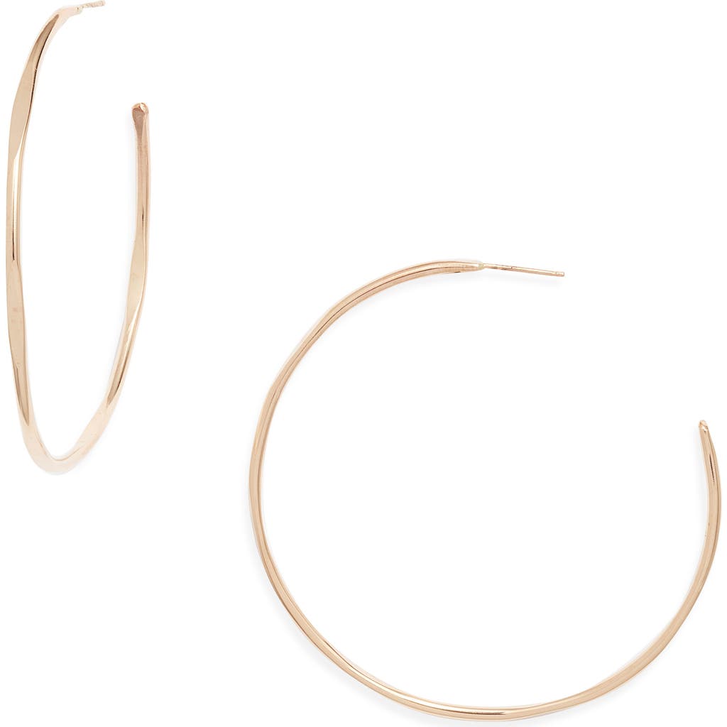 Nashelle Large Loom Hoop Earrings In Gold
