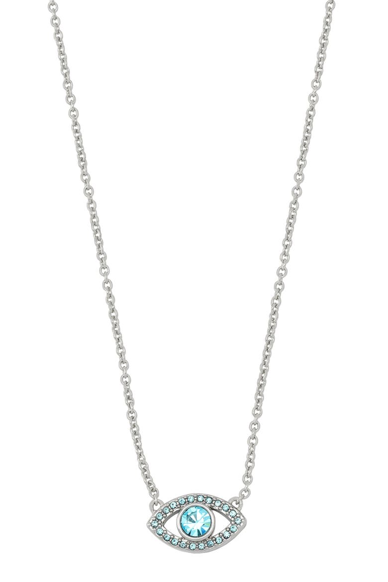 Pavé Evil Eye Pendant, Main, color, BLUE
