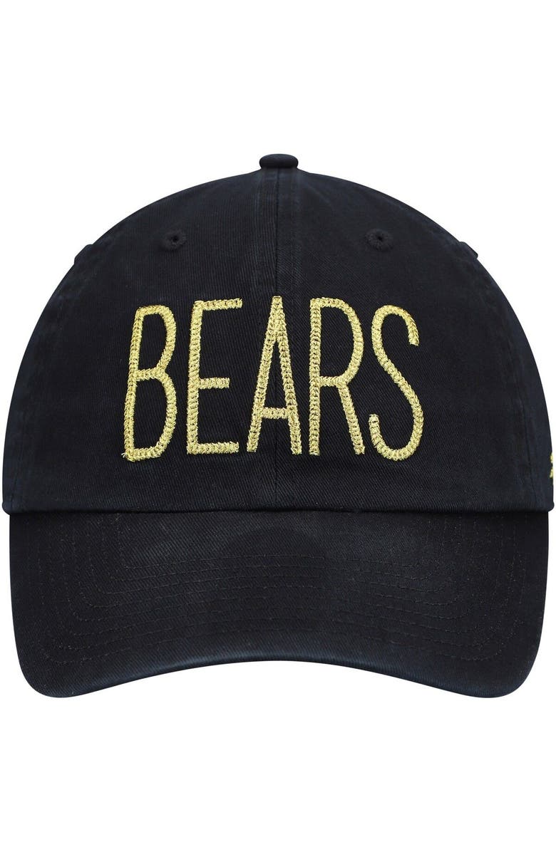 '47 Women's '47 Black Chicago Bears Shimmer Text Clean Up Adjustable Hat, Alternate, color, 