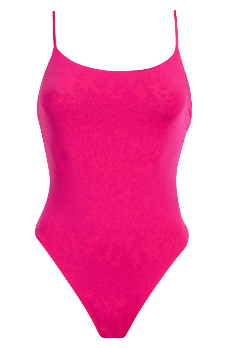 Maaji Luster Reversible One-Piece Swimsuit, Main, color, Pink