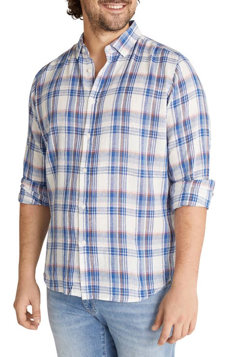 Eden Plaid Linen & Cotton Button-Up Shirt