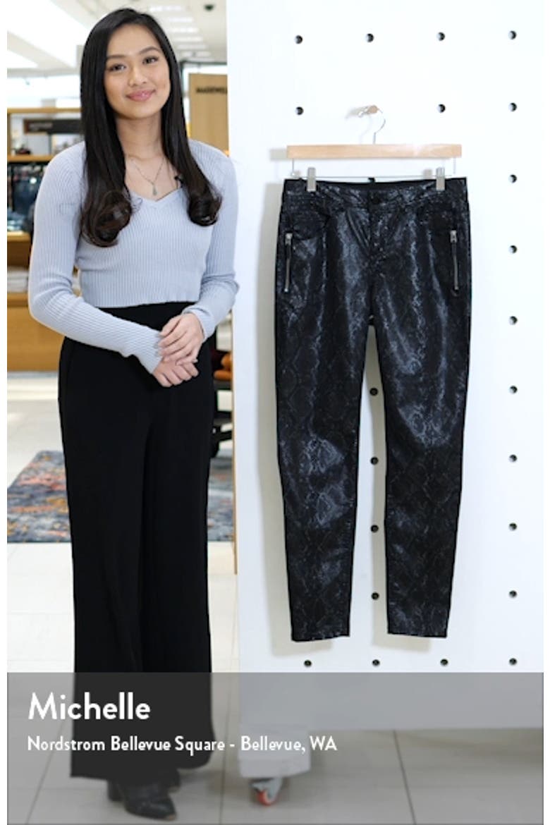 Ab-Solution Snake Print Side Zip Jeggings (Nordstrom Exclusive) video