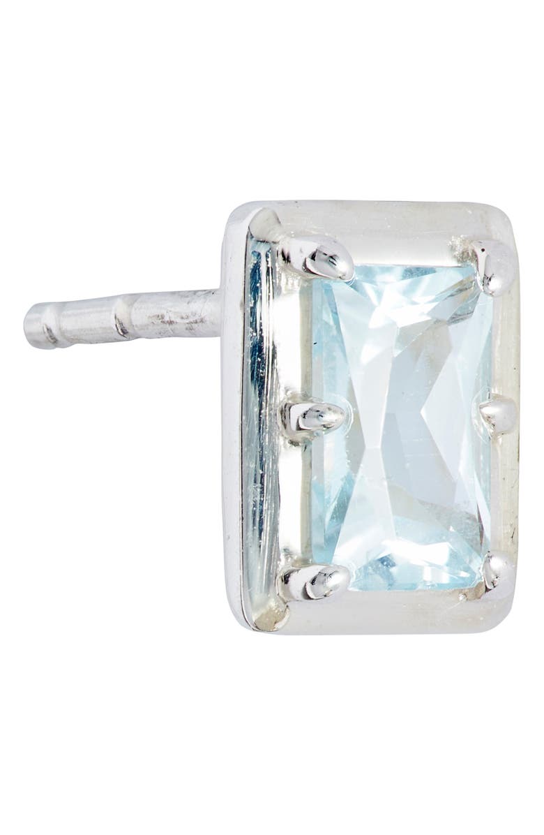 Anzie Dew Drop Baguette Topaz Stud Earrings, Alternate, color, 