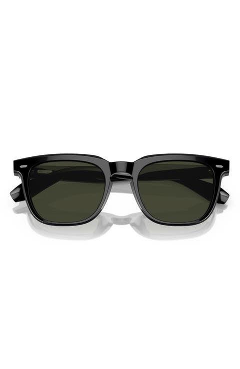 N.06 Sun 52mm Polarized Round Sunglasses