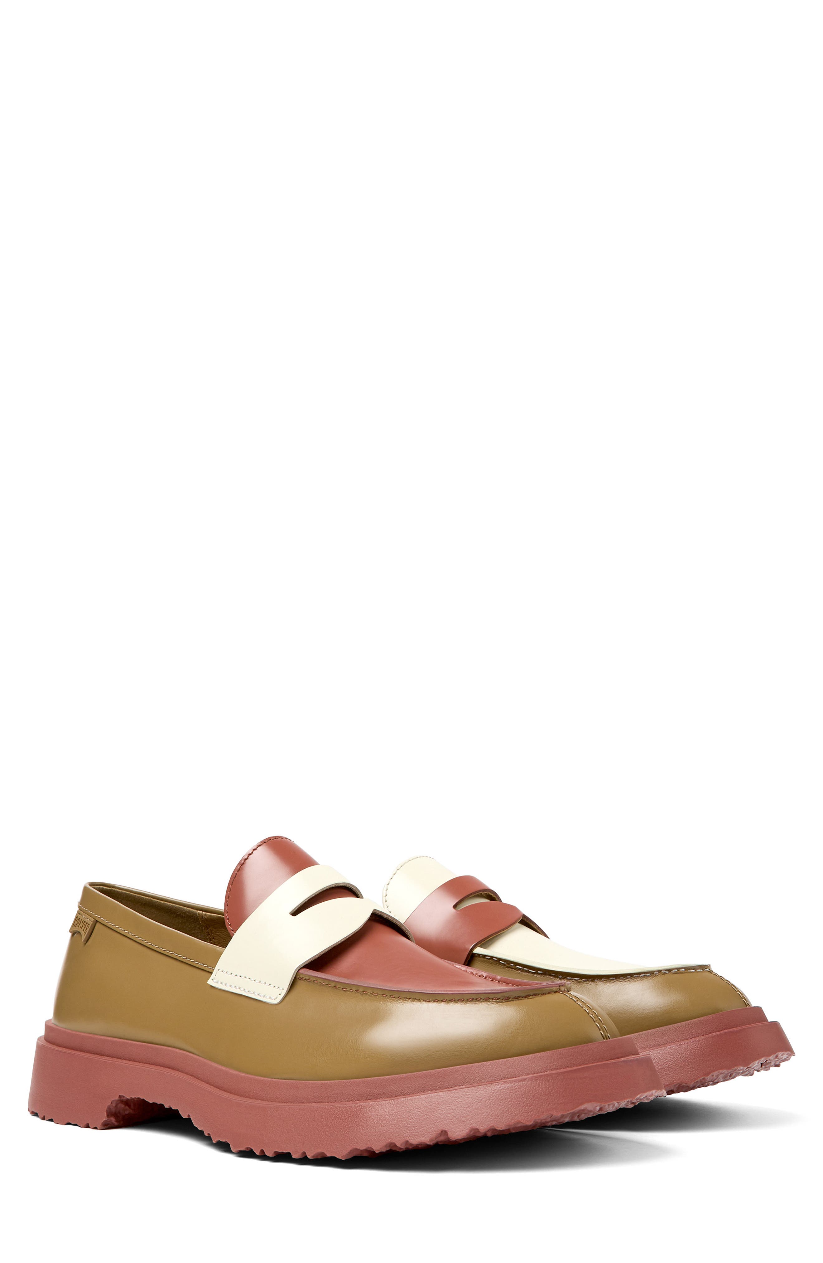 Twins Mismatched Penny Loafer, Main, color, TAN