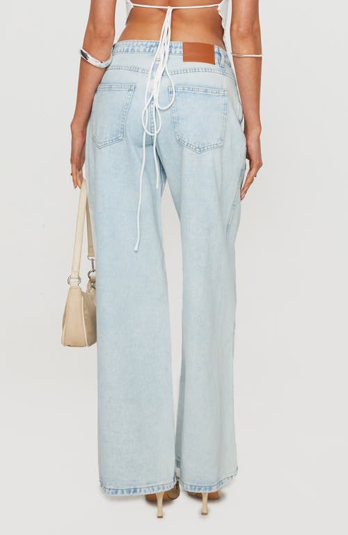 Princess Polly Brayden Relaxed Wide Leg Jeans In Blue