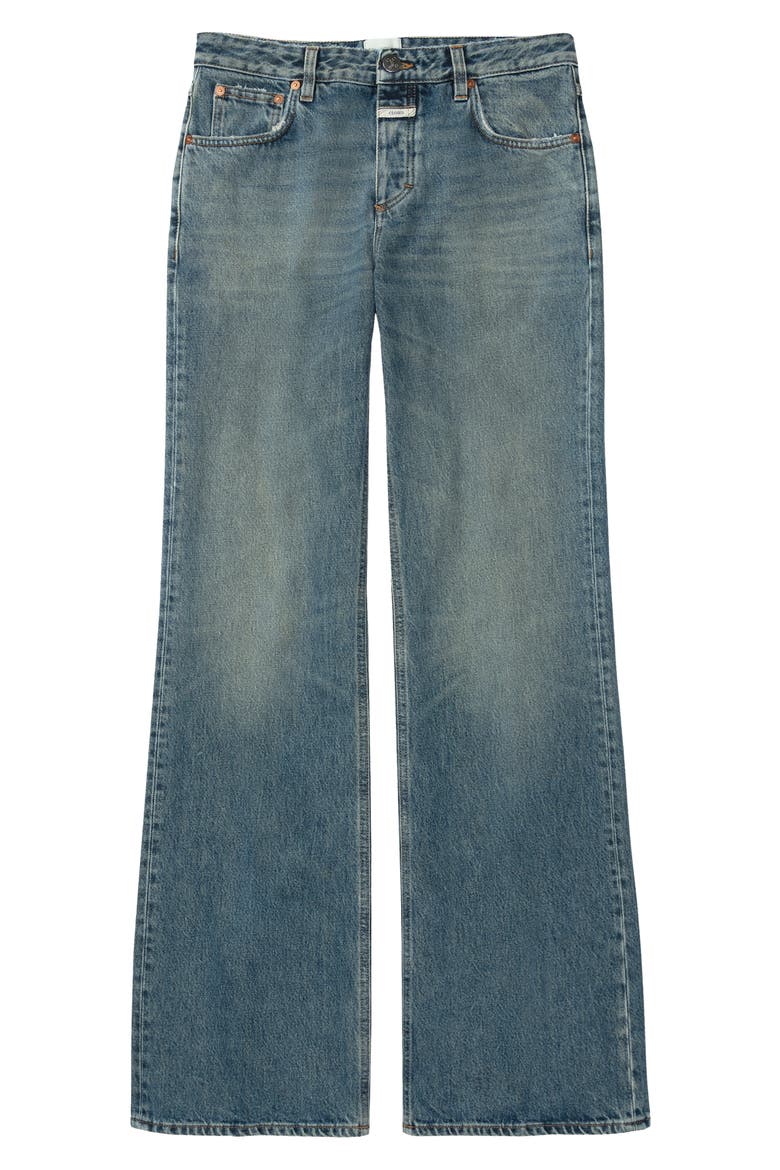 Gillian Wide Leg Jeans, Alternate, color, MID BLUE