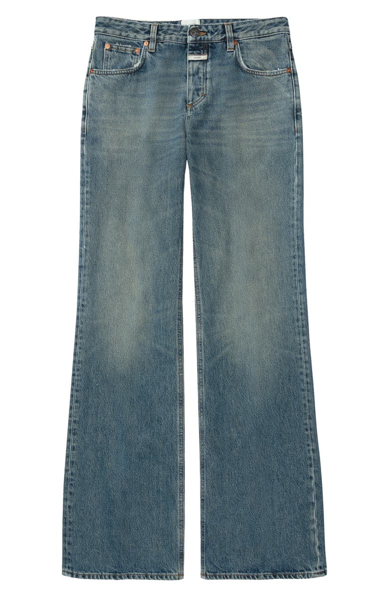 Closed Gillian Wide Leg Jeans, Alternate, color, Mid Blue