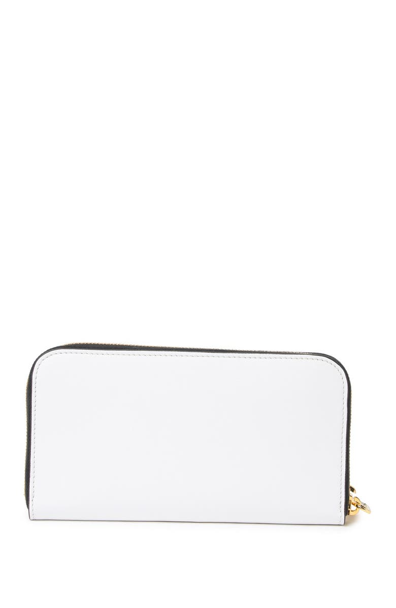 Moschino Logo Leather Wallet, Alternate, color,