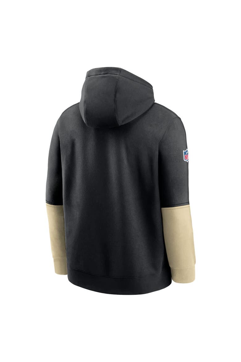 Men's Nike Black New Orleans Saints 2024 Sideline Club Pullover Hoodie, Alternate, color, Black