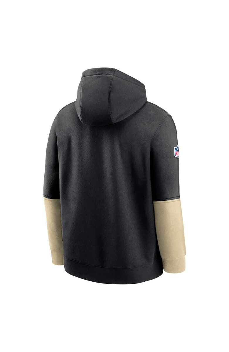 Nike Men's Nike Black New Orleans Saints 2024 Sideline Club Pullover Hoodie, Alternate, color, Black