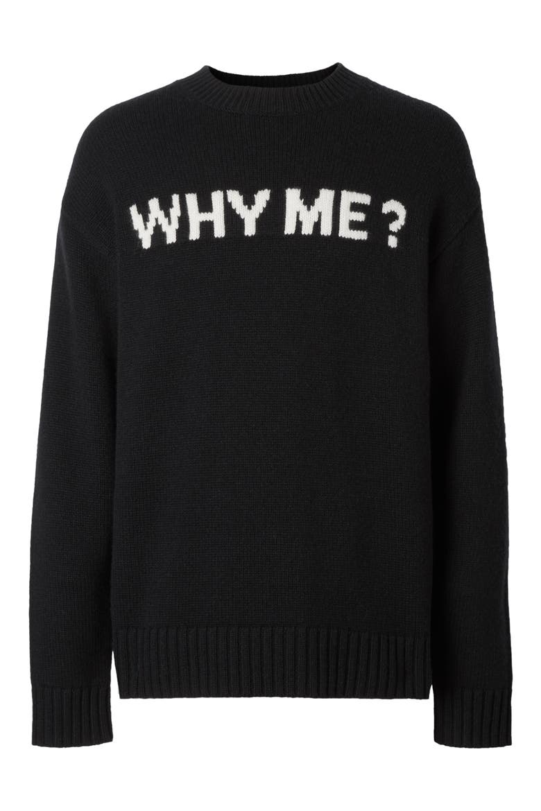 Corby Why Me Cashmere Sweater, Alternate, color, BLACK